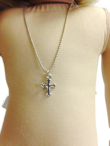 Silver cross necklace made for - silver,